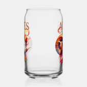 Ram Ram Waterverf sterrenbeeld Verjaardag Blikvorm Glas (Links)