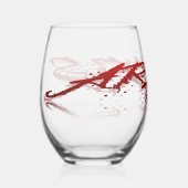 Ram-reflectie Wijnglas Zonder Voet (Voorkant)