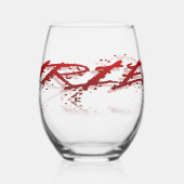 Ram-reflectie Wijnglas Zonder Voet (Links)