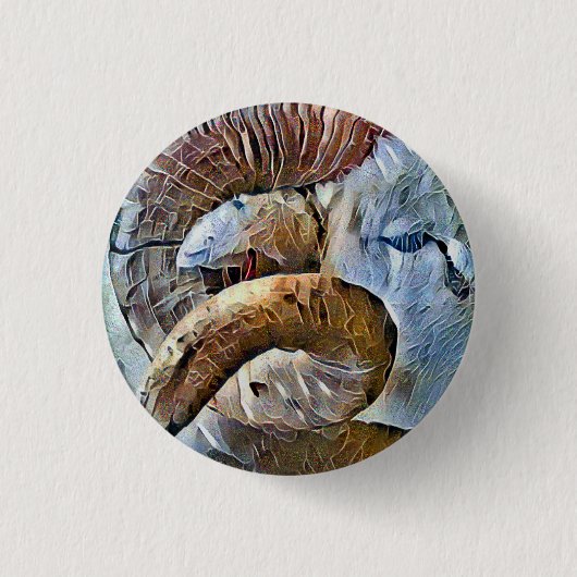 RAM SCHAPENDIER BOERDERIJ RONDE BUTTON 3,2 CM (Voorkant)