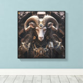 Ram Schilderij op Canvas Afdruk (Insitu (Houten vloer))