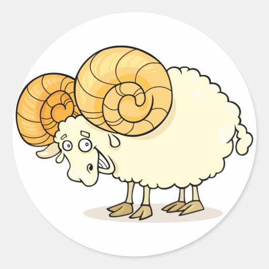 Ram Sheep Stickers (Voorkant)