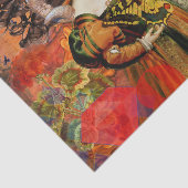 Ram Sinaasappel Vrouw: Gotische Ram Antiek Art Col Tissuepapier (Detail)