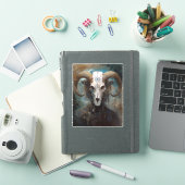 Ram Skull Surreal Fantasy Art Sticker (iPad Cover)