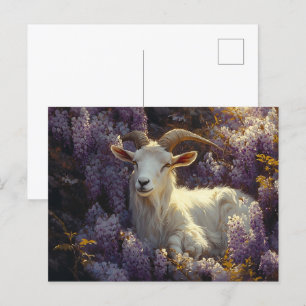 Ram Slapen in Wisteria Bloemen Briefkaart