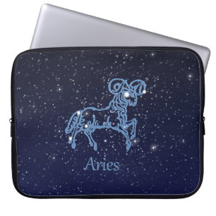 Ram Sterrenbeeld en Sterrenbeeld met Sterren Laptop Sleeve