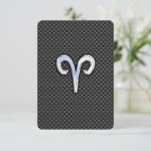 Ram Sterrenbeeld op Koolstofvezel Print (Staand voorkant)