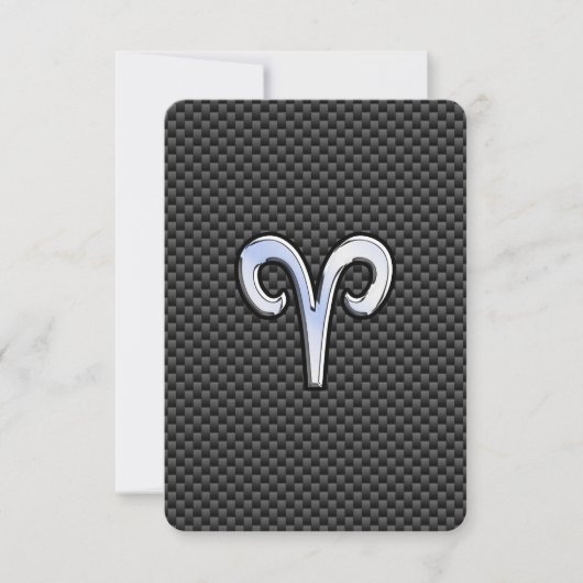 Ram Sterrenbeeld op Koolstofvezel Print (Voorkant)