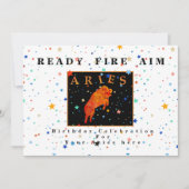 Ram sterrenbeeld READY AIM FIRE modern sterren Uit Kaart (Voorkant)