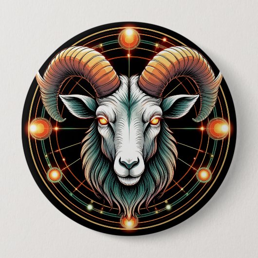 Ram Sterrenbeeld Ronde Button 4,0 Cm (Voorkant)