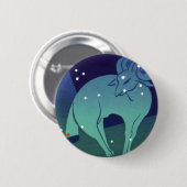Ram sterrenbeeld,  sterrenbeeld ronde button 5,7 cm (Voorkant /achterkant)