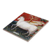 Ram sterrenbeeld Verjaardagsfeest Tegeltje (Zijkant)