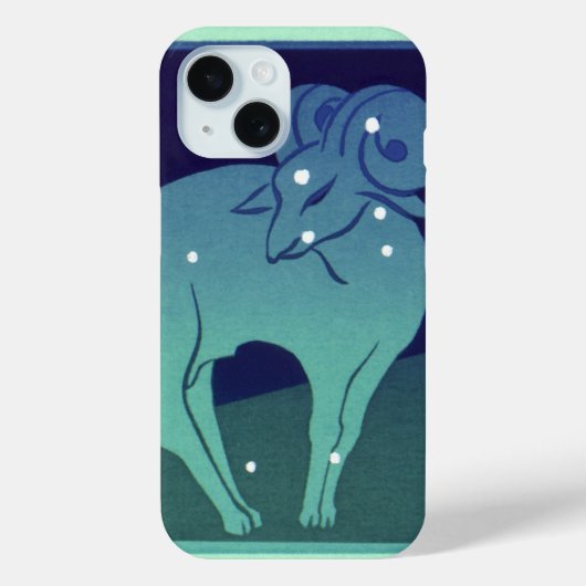 Ram Stierbeeld, Klassieke Zodiac Astrologie Case-Mate iPhone Case (Achterkant)