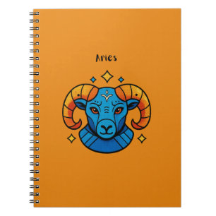Ram Stierbeeld Pop Art Retro Illustratie Notitieboek