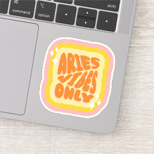 Ram Vibes Alleen Meisje Esthetische Horoscoop Sticker