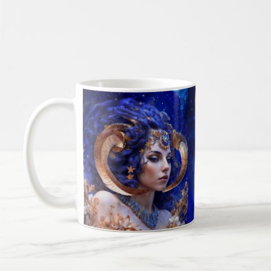 Ram Vrouw Astrologische Koffie Mok (Links)