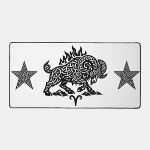 Ram Vuur‑Aries – Keltische Geheime Inkt Zodiac Bureaumat