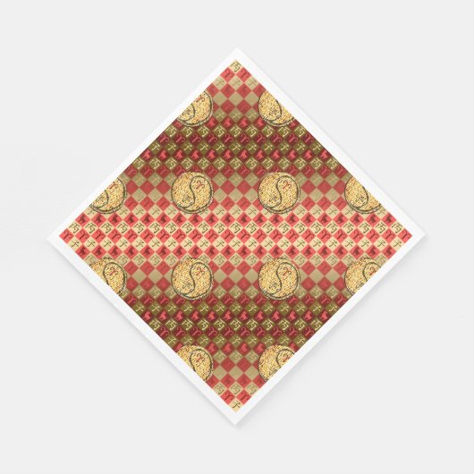 Ram & vuur Rat Servet (Hoek)