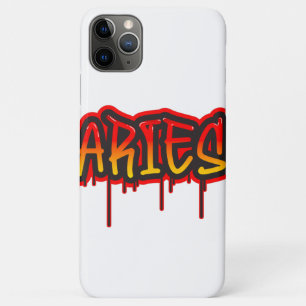 RAM Vuur Teken Druipende Woord Kunst Spuitverf iPhone 11 Pro Max Hoesje
