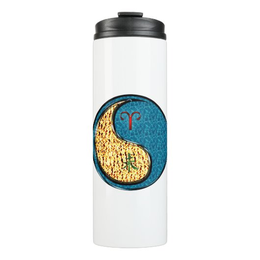 Ram & Water Geit Thermosbeker (Voorkant)