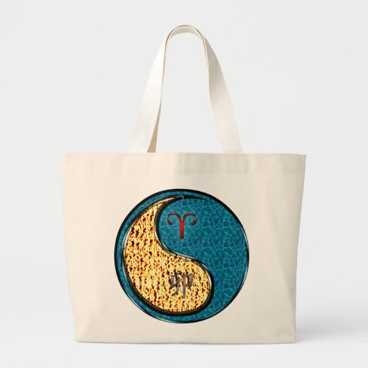 Ram & Water Konijn Grote Tote Bag (Voorkant)