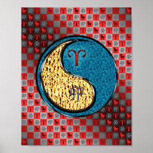 Ram & Water Konijn Poster