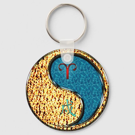 Ram & Waterhond Sleutelhanger (Voorkant)
