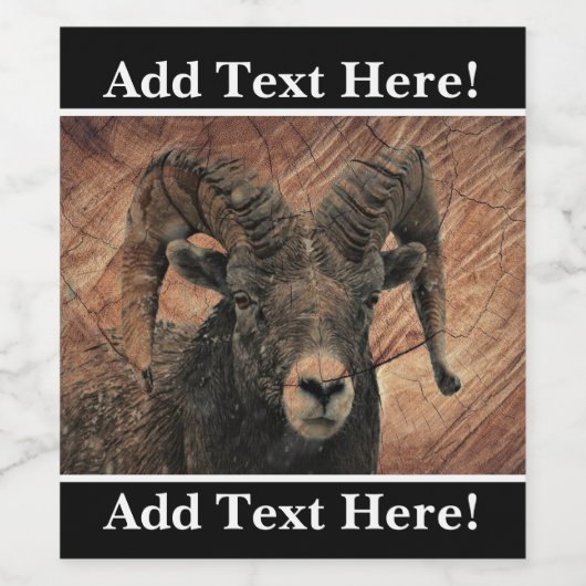 Ram Wijn Etiket (Enkel label)