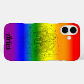 Ram Zodiac LGBTQ Pride Rainbow Design Case-Mate iPhone Case (Achterkant (horizontaal))
