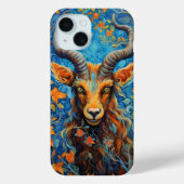 Ram Zodiac Moderne Kunst Case-Mate iPhone Case (Achterkant)