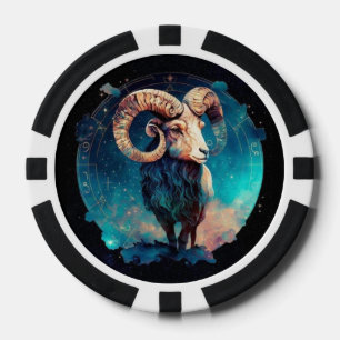 Ram Zodiac Poker Chips - Astrologie Symbool Gaming