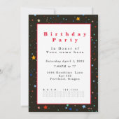 Ram Zodiac READY AIM FIRE moderne ster Uitnodiging (Achterkant)