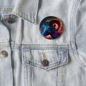 Ram Zodiac Star Sign Button (In situ)