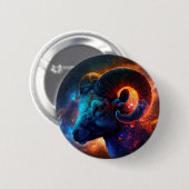 Ram Zodiac sterrenbeeld – geen tekst Ronde Button 5,7 Cm (Voorkant /achterkant)