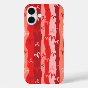 Ram Zodiac Stripes iPhone 16 Plus Hoesje