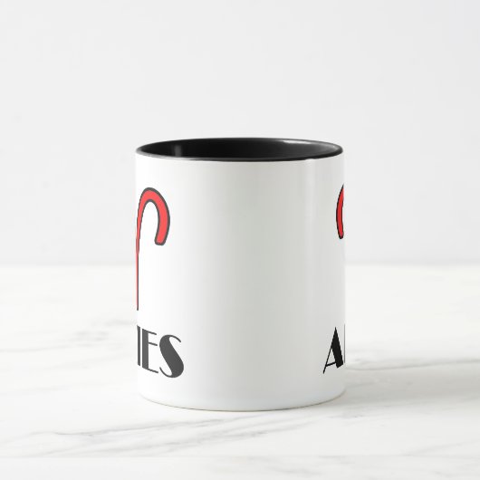 Ram Zodiac Symbool 11 oz. com Designer Mok in het  (Midden)