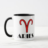 Ram Zodiac Symbool 11 oz. com Designer Mok in het  (Links)