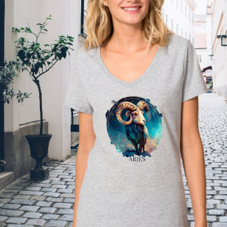 RAM Zodiac Symbool Hemelse Fantasie Ram Vrouwen T-shirt