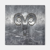 Ram Zodiac-teken Industriële Stijl Magneet (Voorkant)