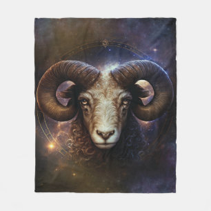 Ram Zodiac teken Waterverf ontwerp Fleece Deken