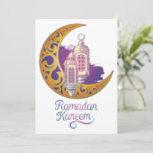 Ramadan accessoires-Ramadan Uitnodiging (Staand voorkant)