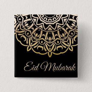 Ramadan Al Adha en Fitr Vierkante Button 5,1 Cm