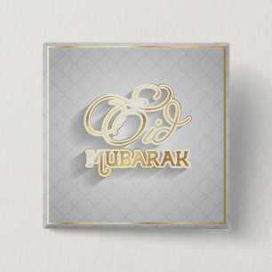 Ramadan Al Adha en Fitr Vierkante Button 5,1 Cm