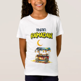 Ramadan Arabian Street Food Cart met Lantaarns T-shirt