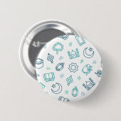 Ramadan Doodles Button (Voorkant /achterkant)