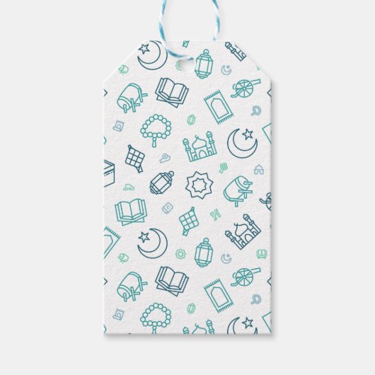 Ramadan Doodles Cadeau Labels Cadeaulabel (Voorkant)