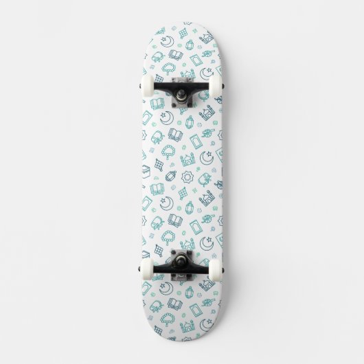 Ramadan Doodles Skateboard (Recto)
