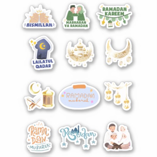 Ramadan en Eid islamitische vakantie Stickers (Voorkant)