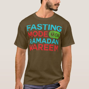 Ramadan Fasting Mode op Happy Ramadan Muslims H T-shirt