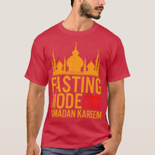 Ramadan Fasting Mode op Happy Ramadan Muslims H T-shirt